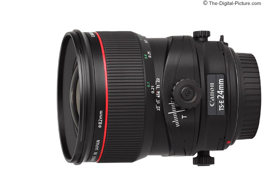 Canon TS-E 24mm f/3.5L II Tilt-Shift Lens Tilt, Shift and Rotate Movements