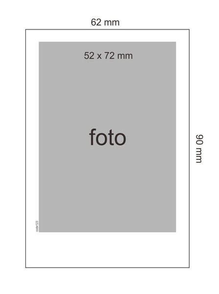Стандартный размер фото полароид