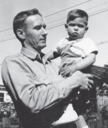 Стив Джобс с приемным отцом
