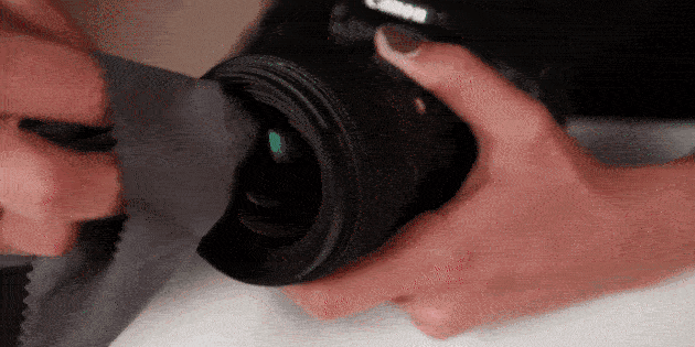 Хранение и чистка объектива: Микрофибра