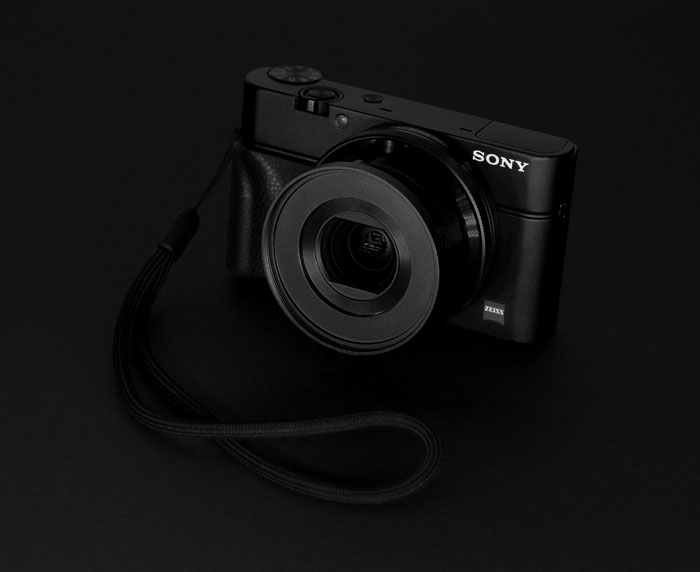 Photo of a Sony point-and-shoot camera