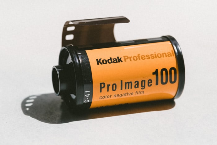 A roll of Kodak professional film 