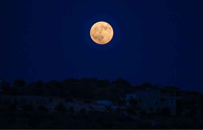 Photo of the full moon 