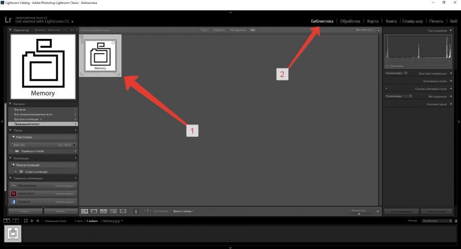 Модуль обработка отключен lightroom что делать