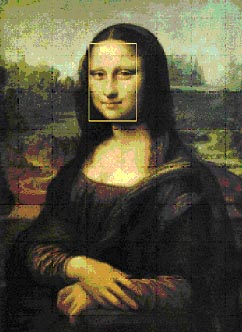 Example of Golden Ratio Mona Lisa