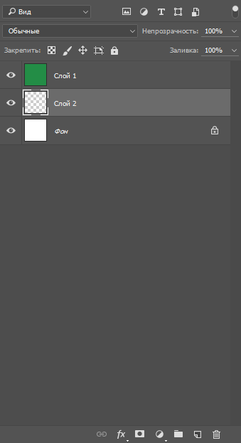 панель слоев