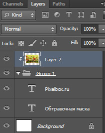 Слой маска в фотошопе