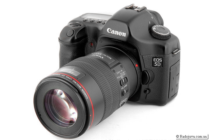 Canon EOS 5D с объективом Canon Macro Lens EF 100mm 1:2.8 L IS USM