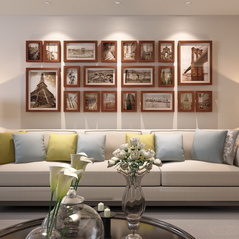 Пастельные тона в интерьере гостиной