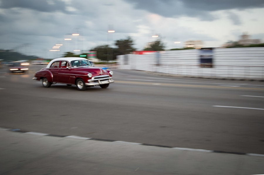 Shutter speed panning cars photography