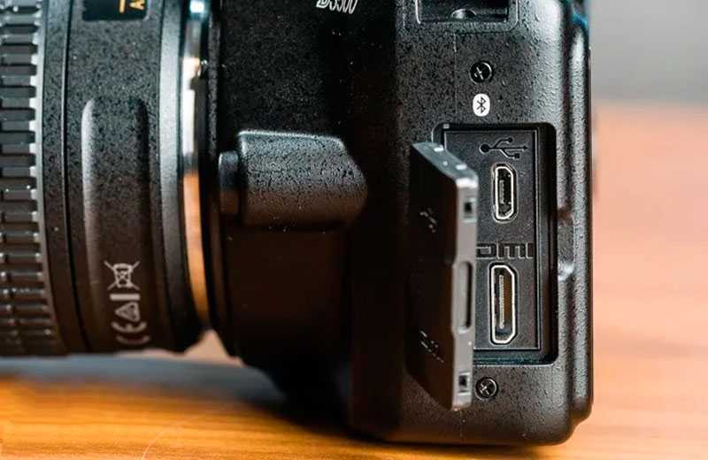Разъёмы Nikon D3500