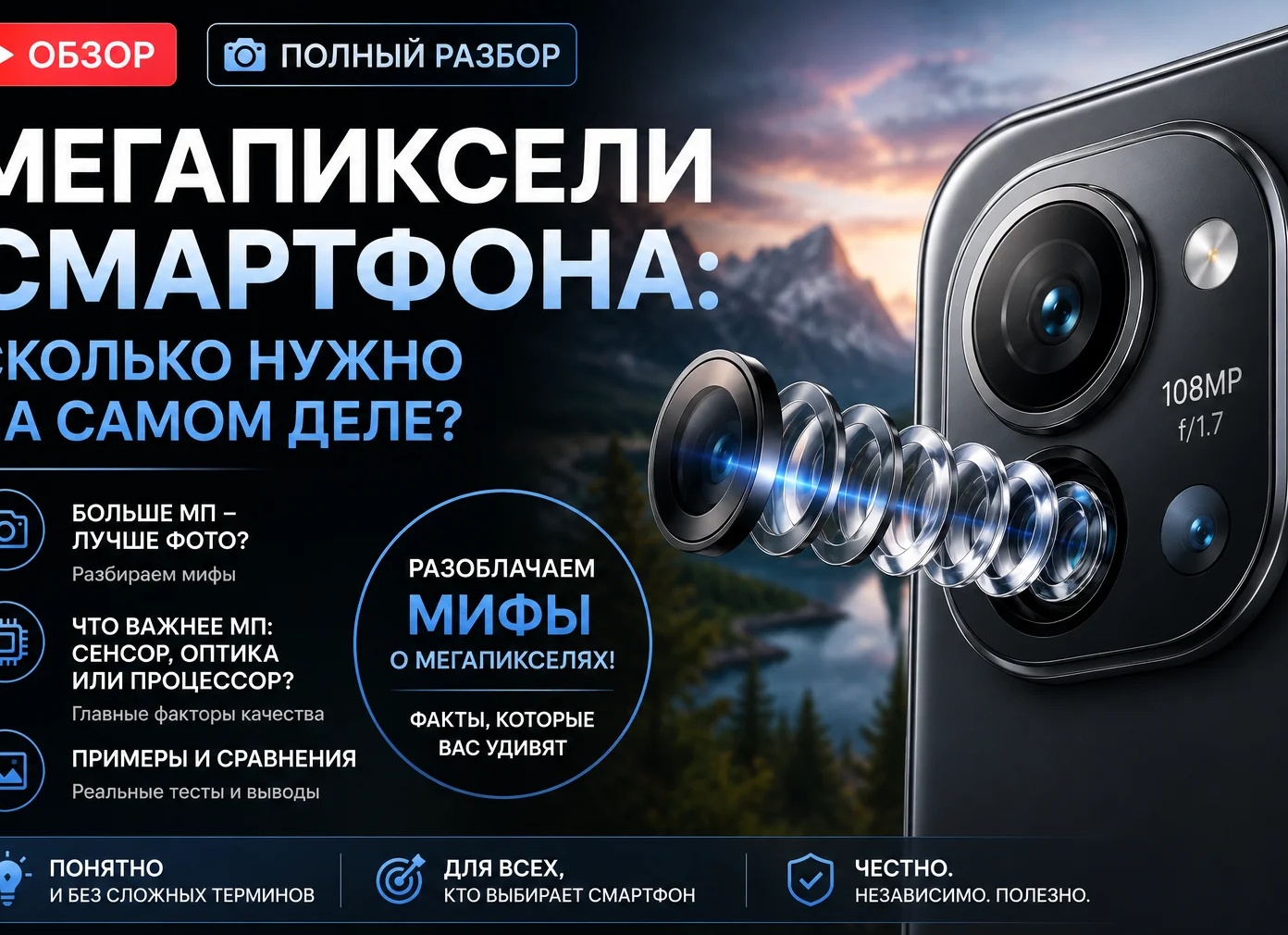 Сколько мегапикселей на самом деле нужно вашей камере? Выбор фотоаппарата для новичков🧐